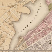 North Mill Pond and Islington Creek, Beers 1876 map